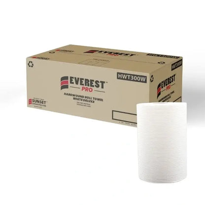 White paper hand towel roll