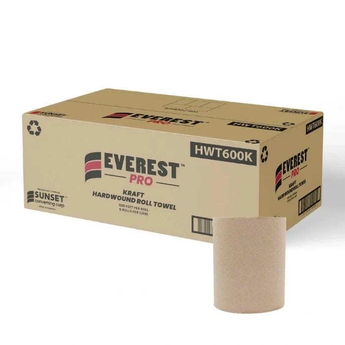 Brown kraft paper hand towel roll