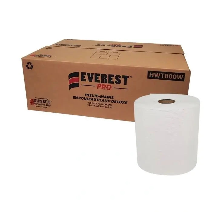 White hand towel roll