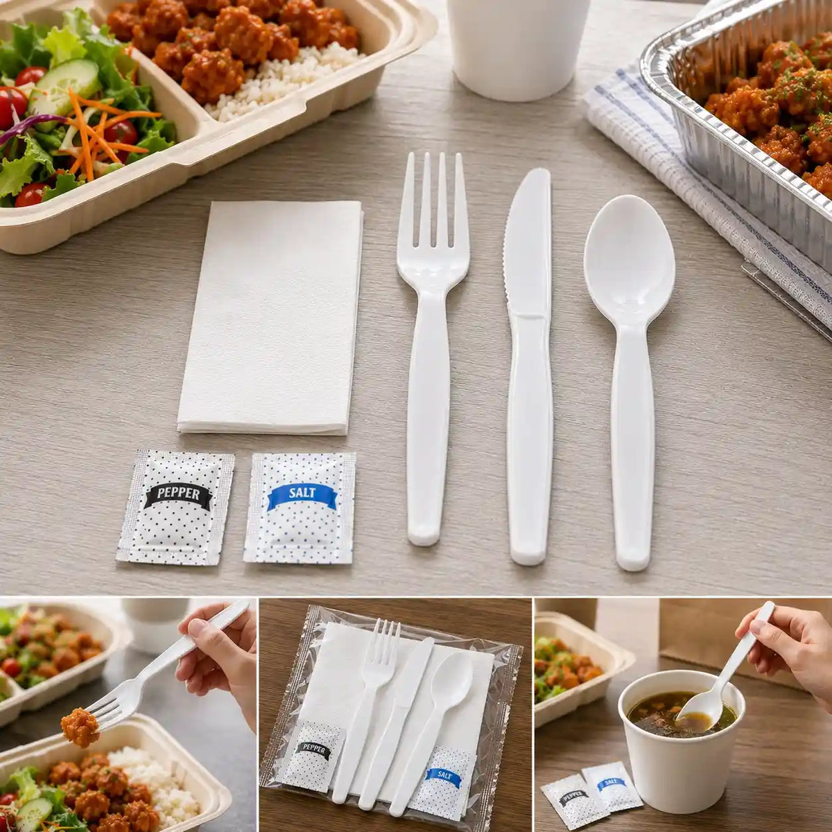 Wrapped Cutlery Kit