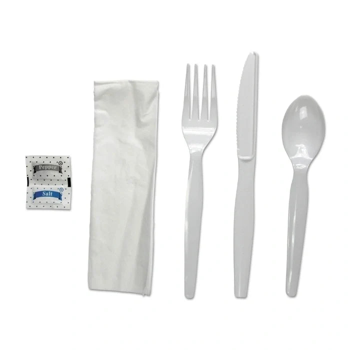 Heavy Duty Plastic Cutlery Kit 6 Piece