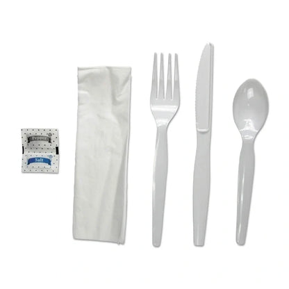 Heavy Duty Plastic Cutlery Kit 6 Piece