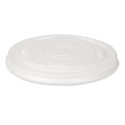 Transparent lid for round paper bowl