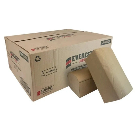 Brown kraft paper multifold towel