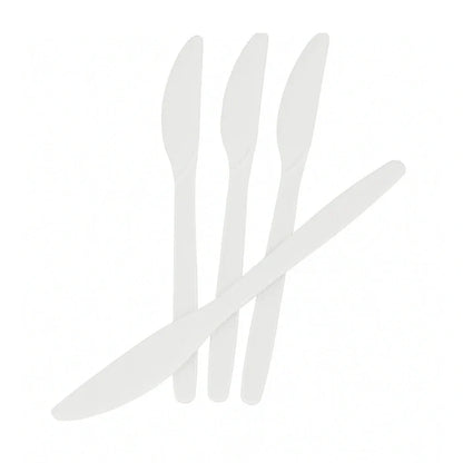 Heavy Duty White Plastic Knife