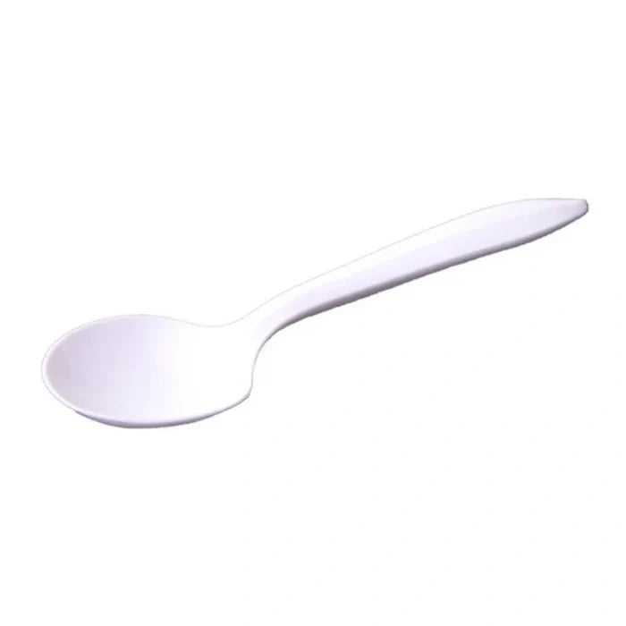 Medium Heavy White Soup Spoon