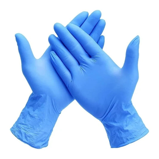 Blue Nitrile Disposable Gloves, X-LARGE Powder-Free Latex-Free for Kitchen, Cleaning & Industrial Use (100/Box)