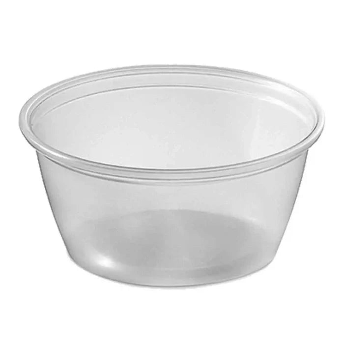 1.5 Oz Clear Plastic Portion Cups for Disposable Sauce & Condiment Cups, Dips (2500/Case)