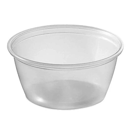 1.5 Oz Clear Plastic Portion Cups for Disposable Sauce & Condiment Cups, Dips (2500/Case)
