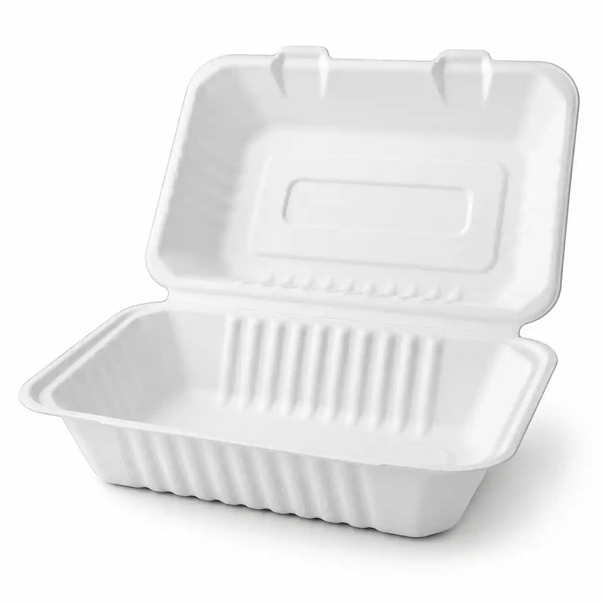 white natural fiber rectangular packaging box
