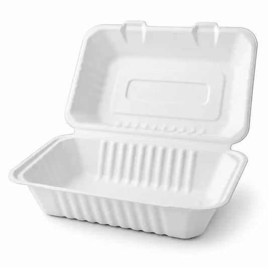 white natural fiber rectangular packaging box