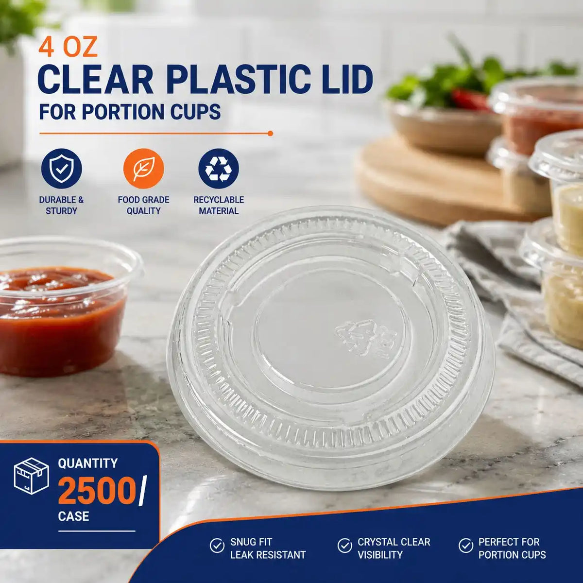 4 oz Portion Cup Lid