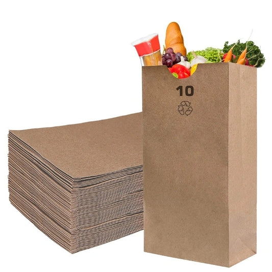 10 lb Brown Kraft Paper Bag