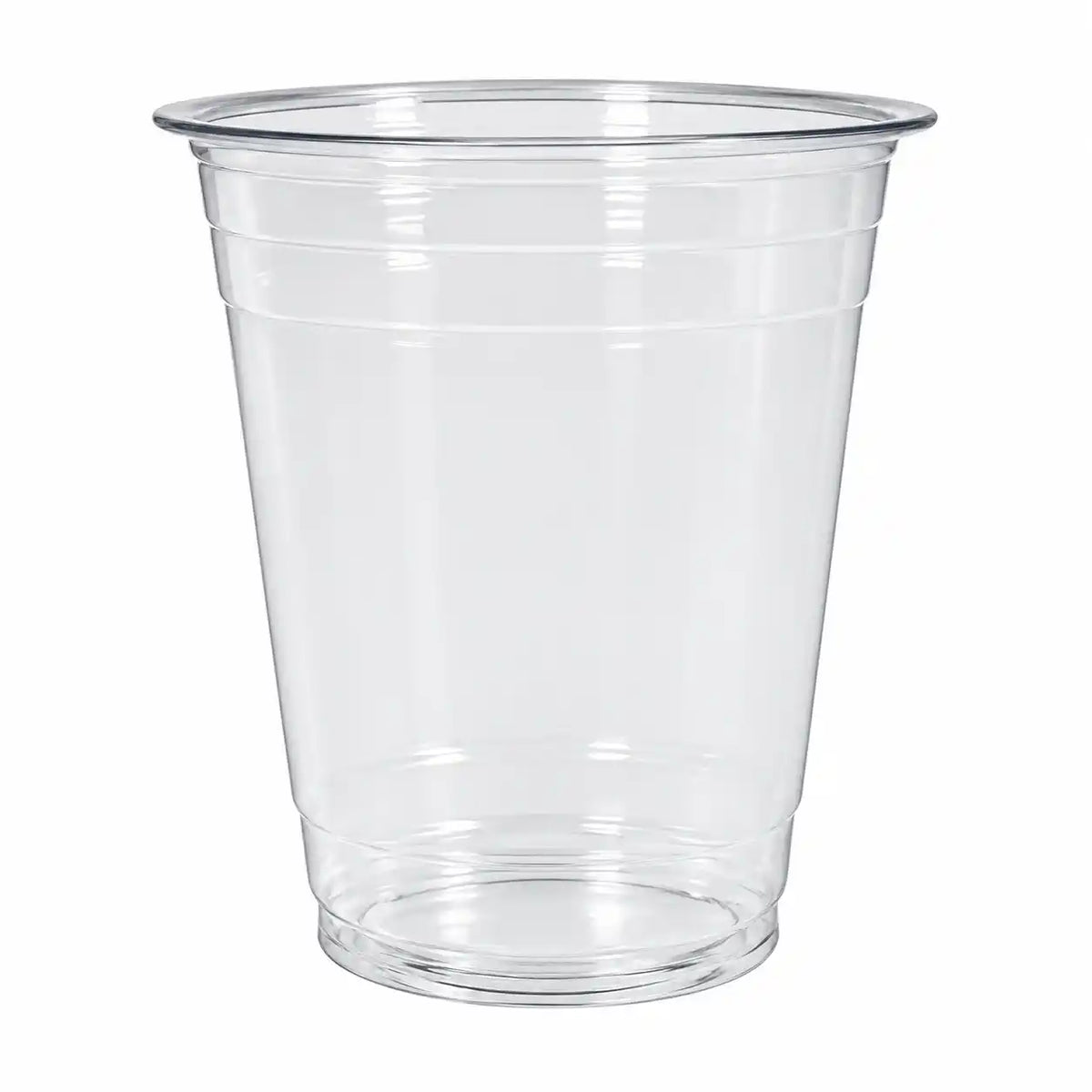(98mm) 12 Oz Clear PET Cups for Cold Beverages, Juice, Smoothies, Slush with Crystal Clear Design for Café (1000/Case)
