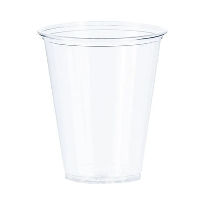 Clear 7 Oz PET Plastic Cups Disposable Round Cold Drink Cups for Juice, Water & Iced Beverages for Events 1000/Case