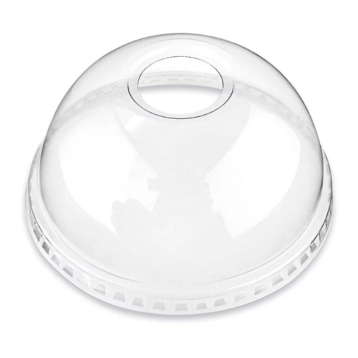 Dome Lids for Clear PET Cup 12-24 Oz (98 mm) with Leak-Resistant Design for Milkshakes, Smoothies & Cold Beverages (1000/Case)