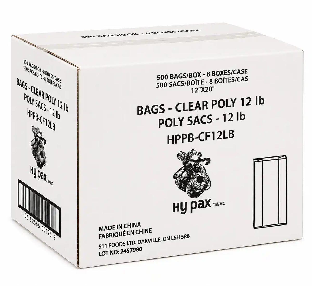 12 lb Poly Bag