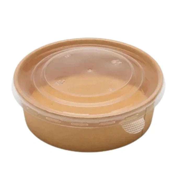 Clear PP lid for kraft paper bowl