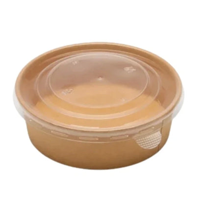 Clear PP lid for kraft paper bowl