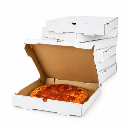 14x14 White pizza packaging box