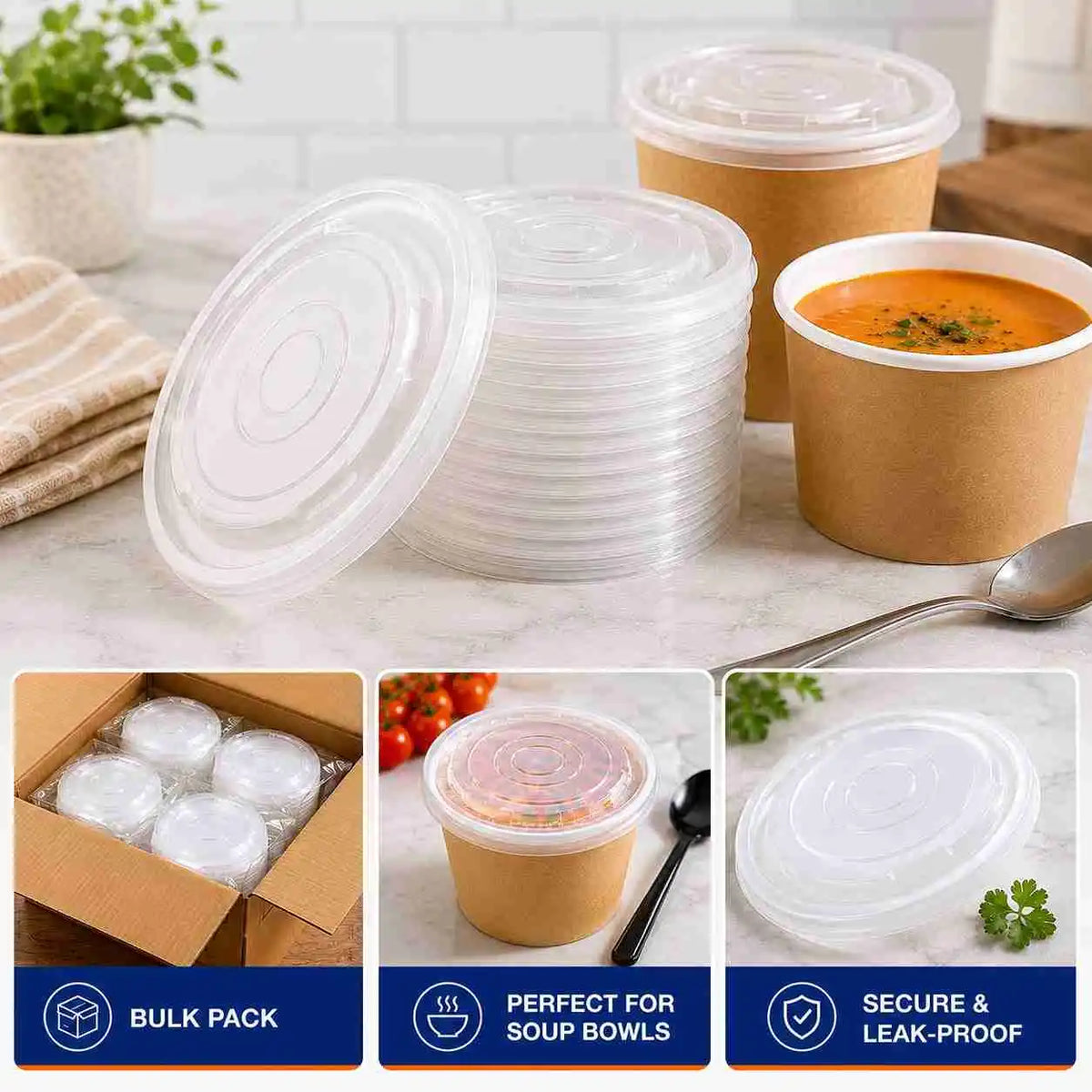 Clear Soup Bowl Lid