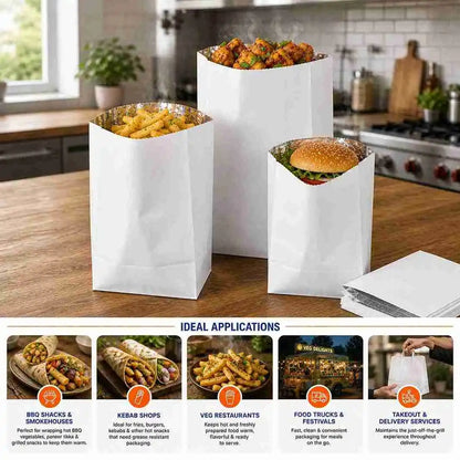 BBQ grease-resistant foil paper bags