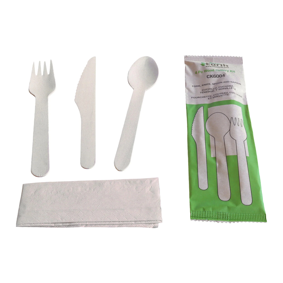 Cutlery 4 in 1 Wooden Cutlery F,S,K, N