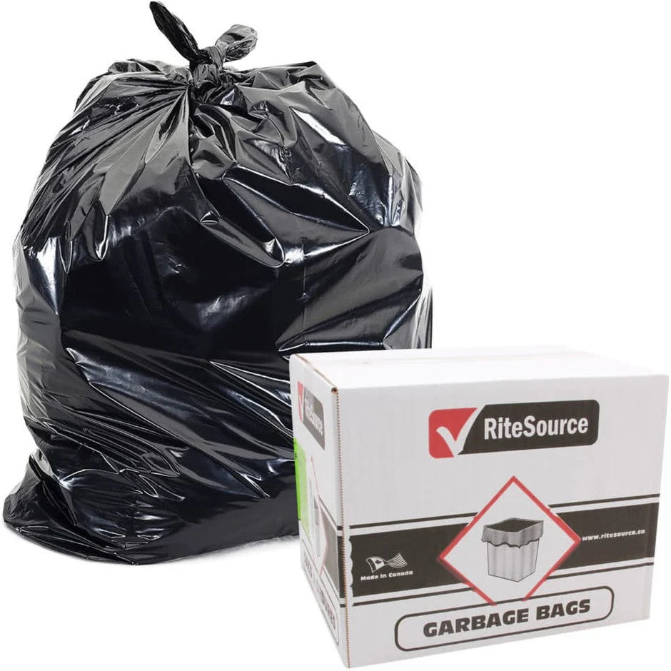 24 X 22 RS Regular Black Garbage Bags