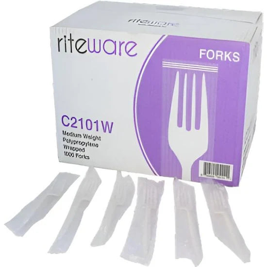 C2101W RiteWare White Fork WRAPPED