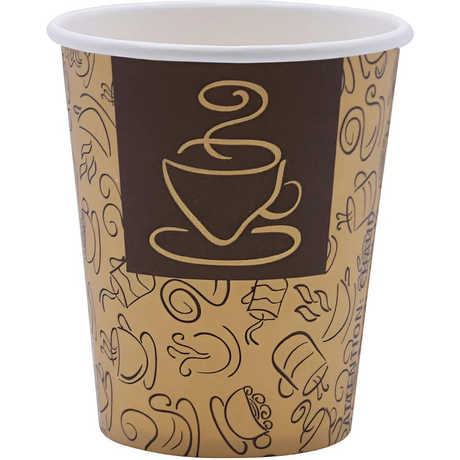 HC10CF RiteWare 10oz Paper Hot Cup Cafe
