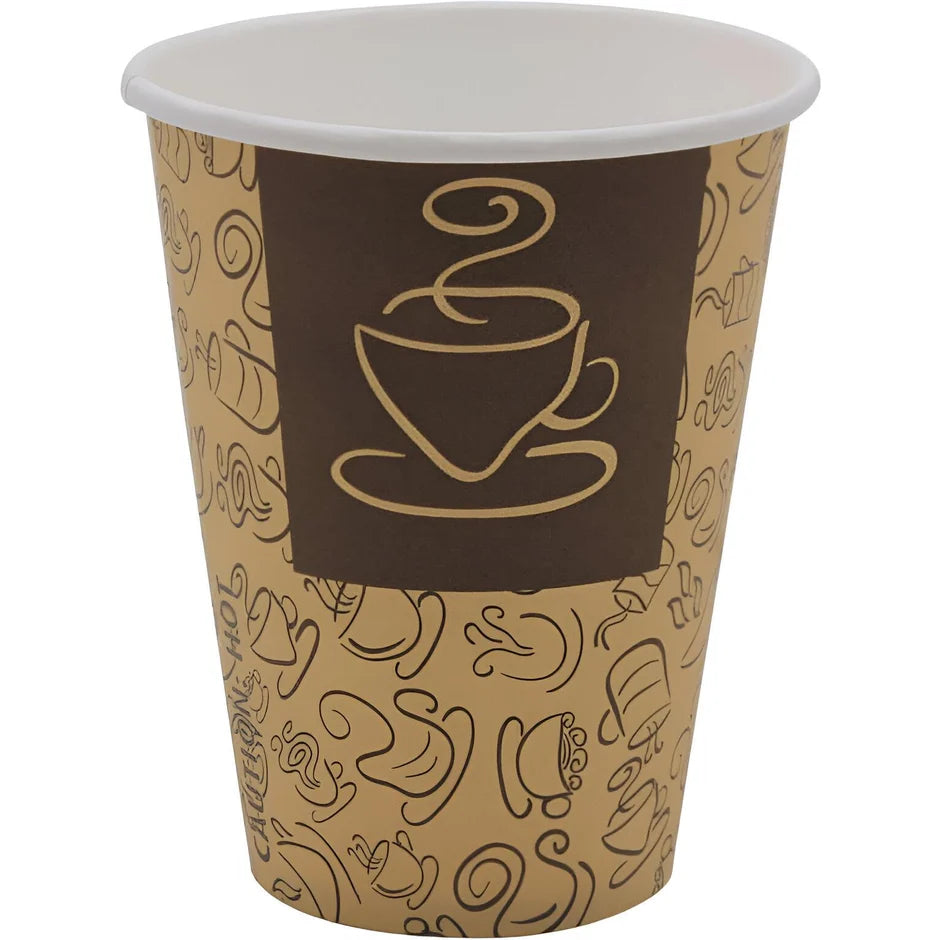HC12CF RiteWare 12oz Paper Hot Cup Cafe