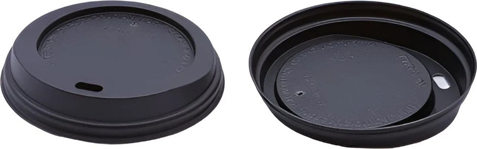 HDL08B Rite Ware Dome Lid Black 8oz