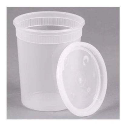 round clear tall plastic food container