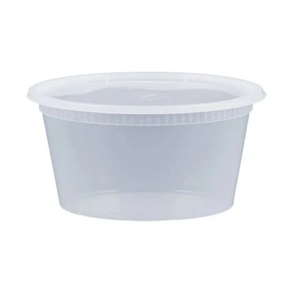 clear round food storage container