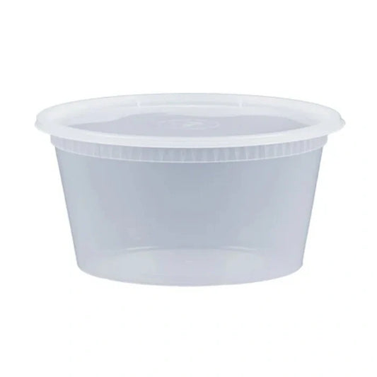 clear round food storage container