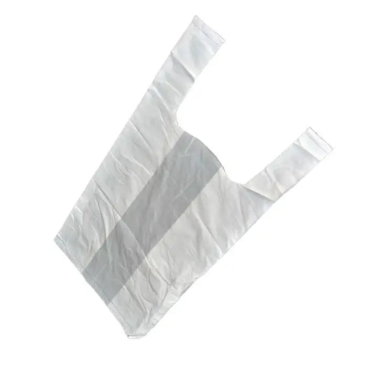 White Plastic T-Shirt Carry Bag Size S1