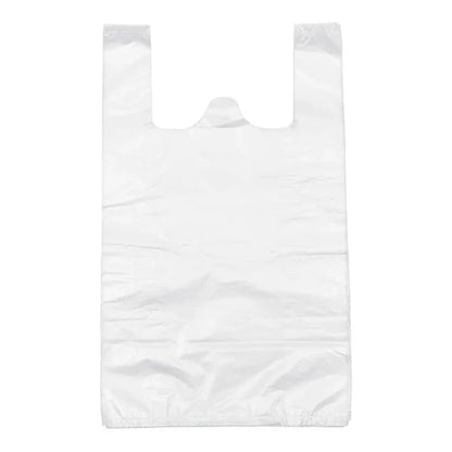 White Plastic T-Shirt Carry Bag Size S3