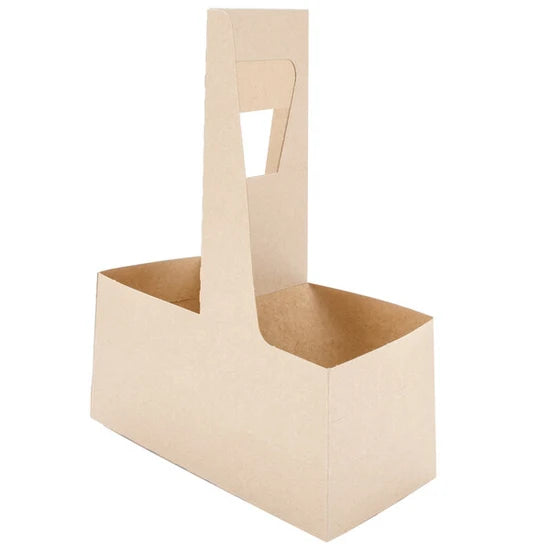29501 Kraft 2 Cup Drink Carrier 8-32oz