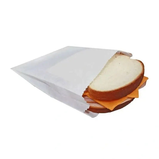 Jumbo white grease proof sandwich bags