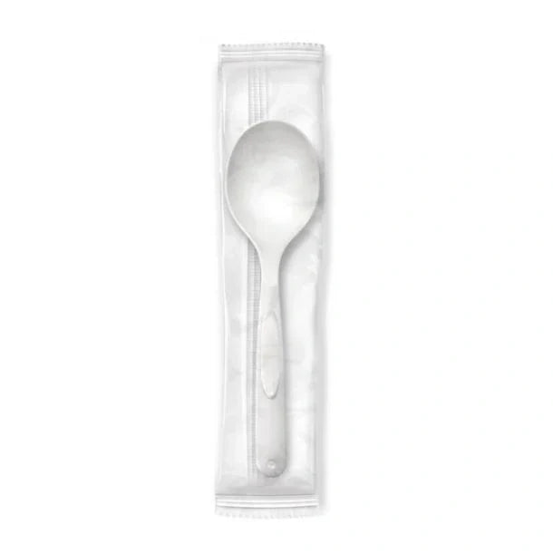 Wrapped Heavy Duty Plastic Tea Spoon