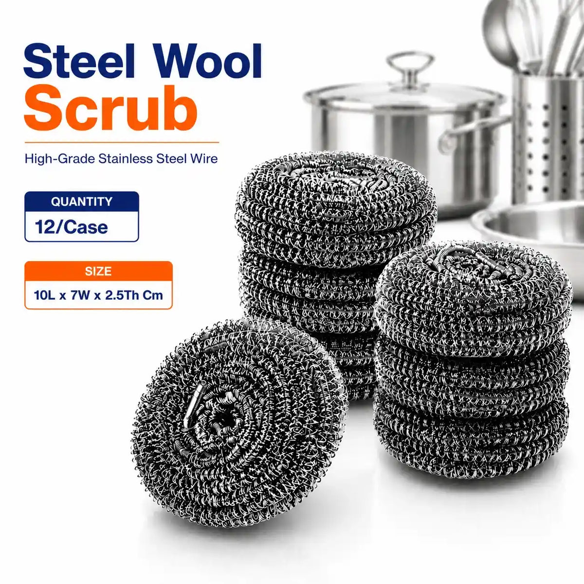 Steel Wool Scrub (12/Case)