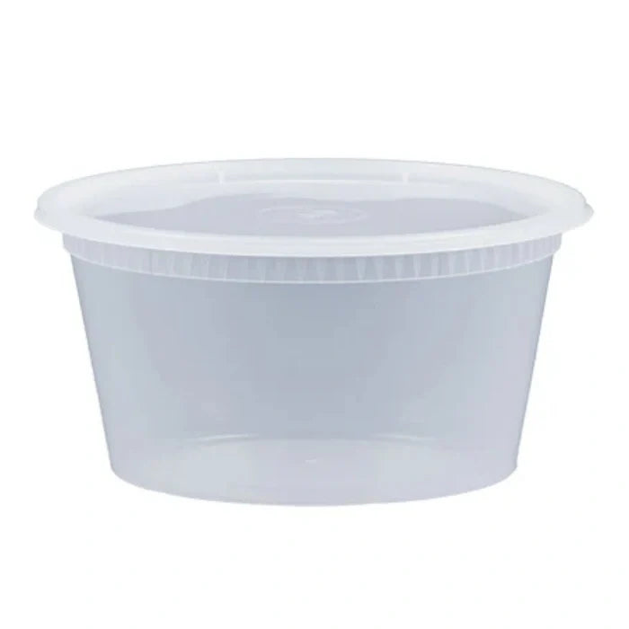 clear round deli container