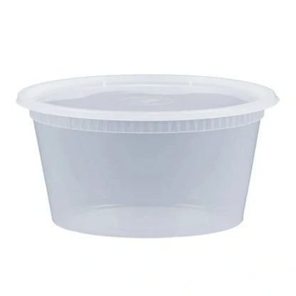 clear round deli container
