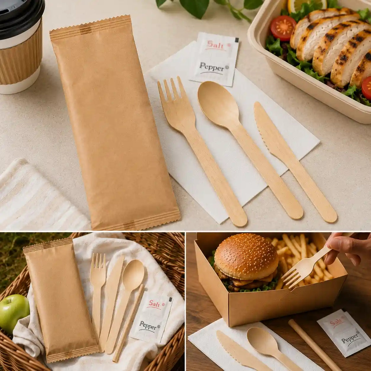 Wrapped Cutlery Set