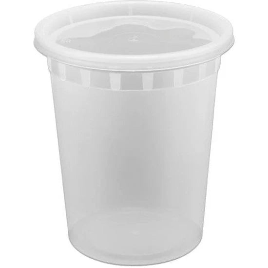 32 Oz Heavy Duty Deli Container Combo, 240/cs - DI32C